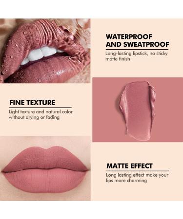 Olasfa 12 Colors Matte Lip Gloss Set | Waterproof Long-Lasting Liquid Lipstick | Perfect Gift for Girls & Women - Buy Online on GoSupps.com