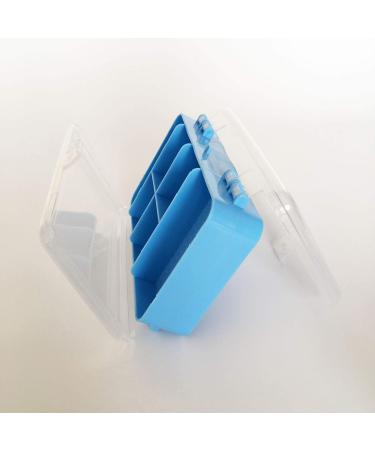 Double-Sided Pill Box Case - Blue Medicine Organizer for Vitamins & Tablets | Best International Shipping - Buy Online on GoSupps.com