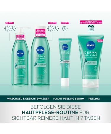 Nivea Derma Skin Clear Washing Gel 150ml - Clarifying Cleanser for Impure Skin with Salicylic Acid & Niacinamide - Pack of 3 - Buy Online on GoSupps.com