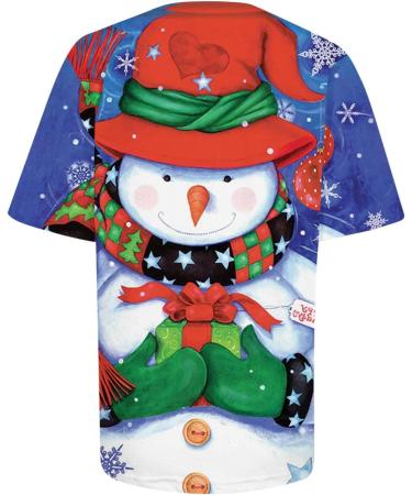 Yihaojia Christmas Shirts for Women Short Sleeve Crewneck Xmas Tee Shirt Top Funny Christmas Tree Grapgic Holiday Tops Red#100 X-Large - Buy Online on GoSupps.com