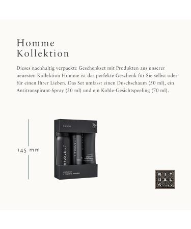 Rituals Homme Gift Set for Men | Sample Size | Cedar & Vitamin E Complex - Refreshing & Stimulating - Buy Online on GoSupps.com