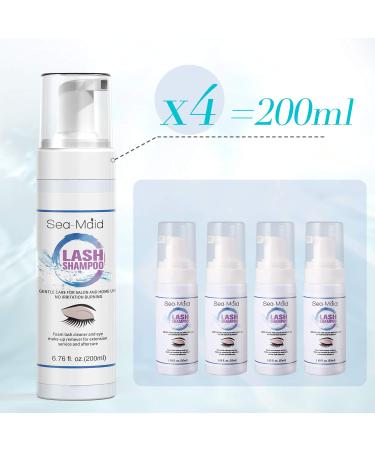 Cleansing Eyelash Extension Solution 200ML - Ideal for Home and Salon Use - Gentle on Extensions and Natural Lashes - Buy Online on GoSupps.com