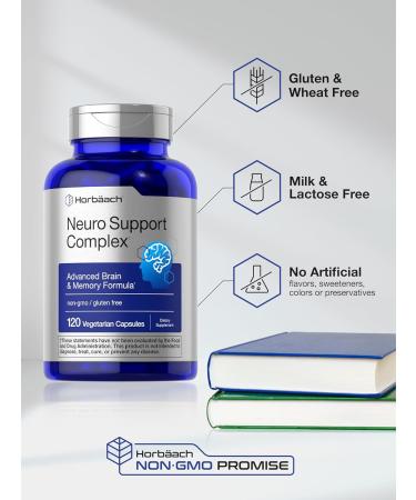 Horb ach Brain Supplement | 120 Capsules | with Phosphatidylserine & DMAE | Advanced Formula for Memory Focus Clarity | Vegetarian & Gluten Free | Neuro Support - Buy Online on GoSupps.com