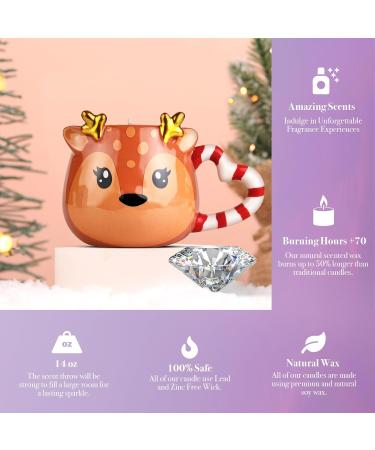 Shop Reindeer Kisses Mug & Light Diamond Candle - Perfect Holiday Gifts | International Shipping - Buy Online on GoSupps.com