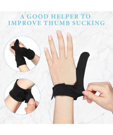 Ramede Thumb Guard - Stop Thumb Sucking & Skin Picking | 2 Pairs Black & Grey Adult Thumb Finger Glove - Buy Online on GoSupps.com