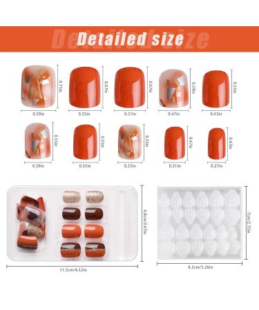 Kalolary 144PC False Nails Set - Complete Acrylic Fingernails with Nail Glue Stickers for Women & Girls | DIY Nail Art & Decoration - Buy Online on GoSupps.com