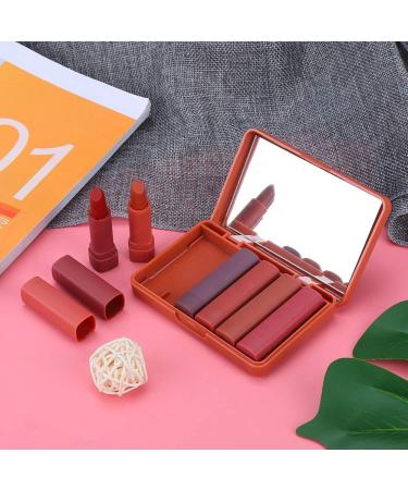 6 Color Set Matte Lipstick - Waterproof Nourishing Rose Scented Non-Stick Cup Moisturizing Lip Cosmetics - Buy Online on GoSupps.com