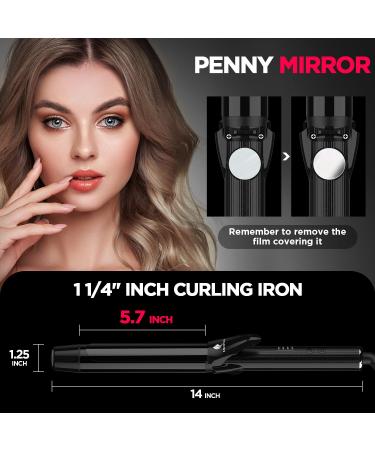 MiroPure 1 1/4 Inch Curling Iron - Tourmaline Ceramic Ionic Technology Professional Dual Voltage Wand Glove Included - International Shipping Available - Buy Online on GoSupps.com