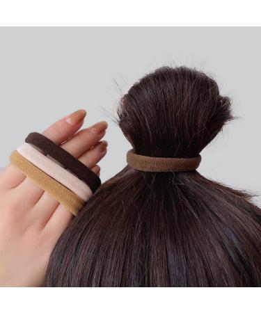 Grutyopkn 20pcs Black Hair Ties - Heavy Curly Elastic Ponytail Holders for Women and Girls - Buy Online on GoSupps.com