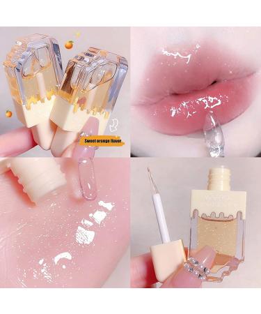 AZLESLOG 3Pcs Ice Cream Lip Gloss Set - Fruit Pearlescent Plumping Lip Tint, Transparent Toot Lip Balm, Crystal Jelly Long Lasting Moisturizing Lip Oil - Hydrating Lip Gloss Trio - Buy Online on GoSupps.com