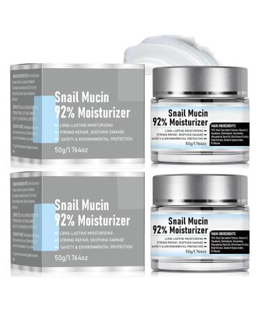 Snail Mucin 92% Moisturizer Daily Face Gel Cream Snail Mucin 92% Repair Cream Snail Mucin Moisturizer Face Cream Baba de Caracol Original Snail Cream for Face Moisturizer (2)