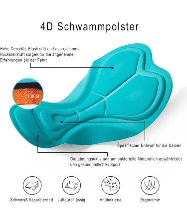 Buy Women's Long Winter Thermal Cycling Pants - Padded Quick Drying Elastic in Blue Line | Perfect for Cold Weather Cycling - Buy Online on GoSupps.com