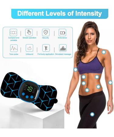 Wireless Cervical Massage Device - 8 Modes 19 Intensities Portable Mini-USB Electro Massager for Neck Shoulder Waist & Leg - Buy Online on GoSupps.com