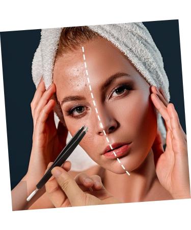 HONMEET Double-Ended Eyebrow Tweezers Tweezer for False Eyelash Eyebrow Trimming Tweezer Trimming Tool for Eyebrow False Eyelash Pick Tool Professional Tweezer Eyebrow Clip Stainless Steel - Buy Online on GoSupps.com