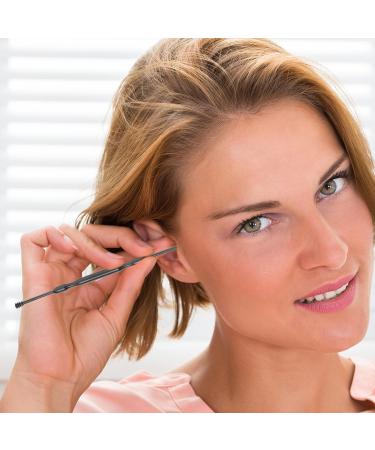 GLEAVI Stainless Steel Ear Pick Cleaning Kit for Earwax Removal - Dual Head Spiral Earpick Wax Remover & Curette - Adult Ear Care Accessory - Buy Online on GoSupps.com