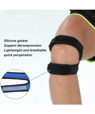 Adjustable Double Knee Patella Support Band - Stabilizer for Joint Pain Relief & Exercise | International Shipping - Buy Online on GoSupps.com