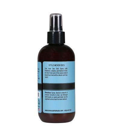 Sea Salt Hair Styling Surf Spray - Don Juan | Light Hold, Volume & Texture | Natural Ingredients | Surf Wax Scent - 8 fl oz - Buy Online on GoSupps.com