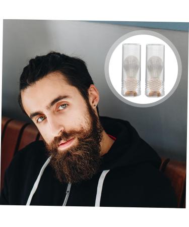 Frcolor Razor Brush Travel Case - 2 Pieces & Brush Box for Men | Beard Holder & Storage Solution 5x5.5cm Transparent - Buy Online on GoSupps.com