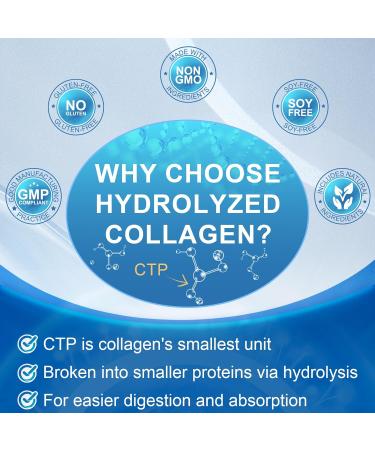 Multi Collagen Peptides for Women & Men, Hydrolyzed Collagen Peptides-Type I, II, III, V, X - with Hyaluronic Acid,Vitamin C,Biotin,Supports Skin Hair Nail, Non-GMO, 280 Softgels 280 Count (Pack of 1) - Buy Online on GoSupps.com