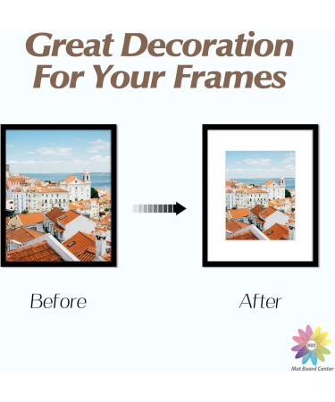 Mat Board Center 16x20 White Picture Mats - Pack of 10, Acid-Free Pre-Cut for 11x14 Photos - Buy Online on GoSupps.com