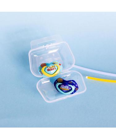 Canpol Babies Silicone Pacifiers - 2 Pack (6-18 Months) | Neon Love Boy - Safe & Soft Baby Soothers - Buy Online on GoSupps.com