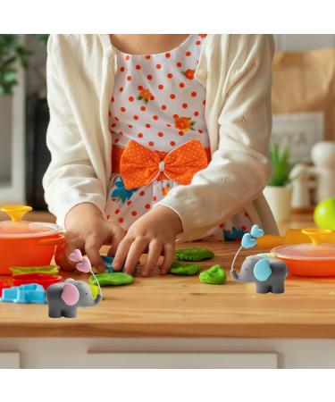 Vanyibro 2 Pack Pink or Blue 3D Elephant Cake Toppers Fun Elephant Theme Decorations for Kids' Birthday Parties - Buy Online on GoSupps.com