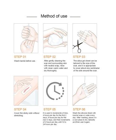 SILICONE SCAR SHEETS | Professional Gel Patch for Scar Removal, Stretch Marks, Keloids | C-Section & Stomach Pads for Men & Women - Skin Care Stickers - Buy Online on GoSupps.com