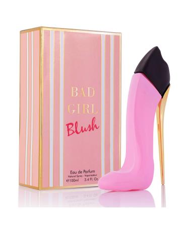 Bad Girl Blush for Women EDP 3.4 fl Oz- Top Notes of Sweet Citrus Bergamot with Sweet Soft Hints of Almond - Base Scents of Fresh Floral Peony & Warm Blend of Vanilla - Elegant 100ml Bottle