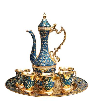 Liquor Wine Set Antique Creative European-Style Gift Box Jin Wedding Birthday Gift Living Room Decoration (Color : A)