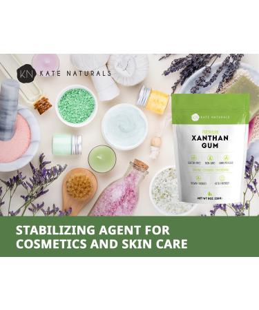 Kate Naturals 100% Natural Xanthan Gum (8oz) for Baking, Thickening Sauces | Non-GMO, Gluten Free, Keto Friendly | Food & Cosmetic Thickener - Buy Online on GoSupps.com
