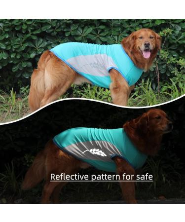 Dog Cooling Vest | Breathable Mesh Dog Jacket for Summer | Cool & Comfortable XL Blue Dog Coat - Buy Online on GoSupps.com