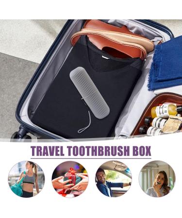 Buerfu Travel Toothbrush Case - Durable Gray Holder for Camp Travel & Business Trips - Buy Online on GoSupps.com