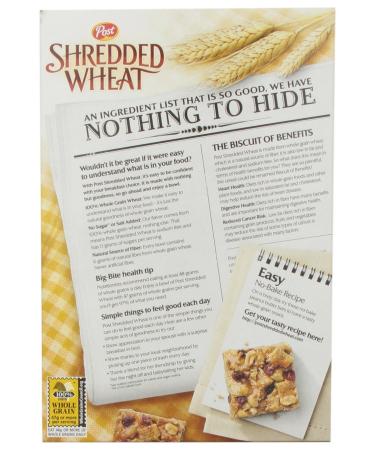 15 oz Shredded Wheat Cereal: Crunchy and Nutritious Breakfast Option - Buy Online on GoSupps.com