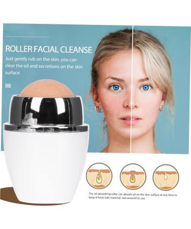 OHPHCALL Face Cleaning Tools 1pc Facial Oil Absorbing Ball Ice Face Roller Skin Care Oil-Absorbing Tool Cleaner Oil Control White 1 count (Pack of 1) - Buy Online on GoSupps.com