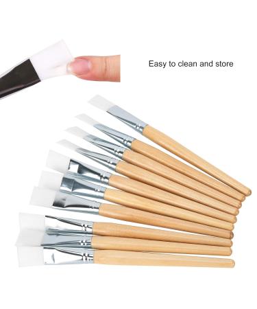 Buy Wooden Mask Brush - Soft Hair Facial Mask Applicator for DIY Skin Care | Bulk Clay Mask Brushes with Wooden Handle - Buy Online on GoSupps.com