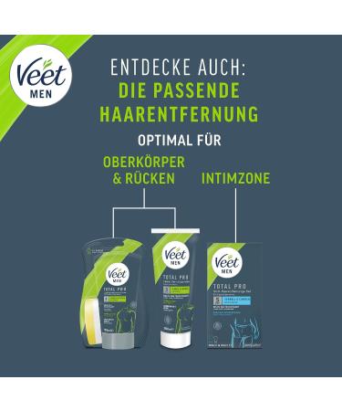 Veet for Men Hair Removal Cream - Sensitive Formula Fast & Effective 2 Pack (2 x 400ml) - Quick 5-10 Min Hair Removal with Spatula - Buy Online on GoSupps.com