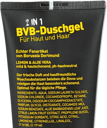 BVBMH Borussia Dortmund BVB 09 2in1 shower gel 200 ml black blackyellow 200 ml 1er Pack - Buy Online on GoSupps.com