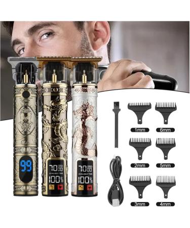Hairdresser LCD Electric Scissors - USB Charging Retro Oil Head Carving | Wholesale Medusa D - Buy Online on GoSupps.com