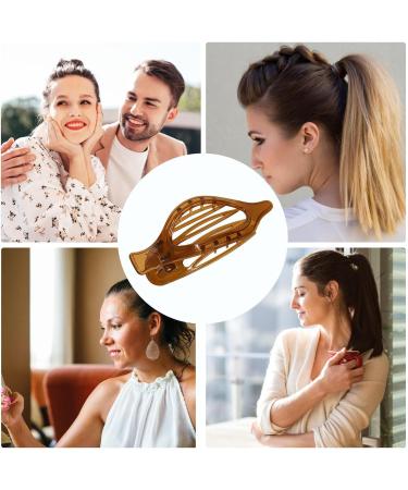 Streysisl Large Duckbill Hairpin Long Hair Duckbill Hairpin Elegant Ponytail Clip for Thin Hair Large Thin Hair Clip Decorative Clip Translucent Shower Clip amber - Buy Online on GoSupps.com