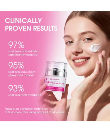 Neck Firming Cream with Retinol Collagen & Hyaluronic Acid - Tighten & Lift Crepey Skin Improve Wrinkle Appearance Even Skin Tone - 1.7 Fl Oz Moisturizer for Face & Neck - Buy Online on GoSupps.com