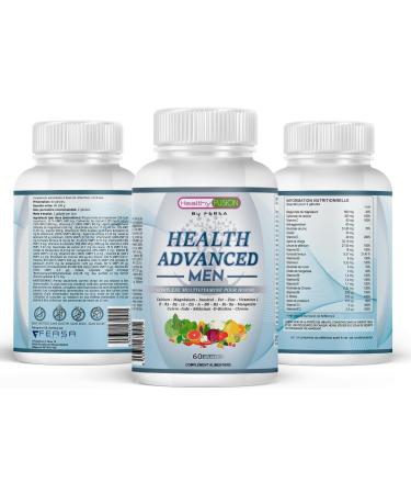 Multivitamin Complex for Men | Calcium Magnesium Iron Vitamins A C E B12 D3 B9 B6 | Essential Vitamins & Minerals | Energy & Immunity | 60 Caps - Buy Online on GoSupps.com