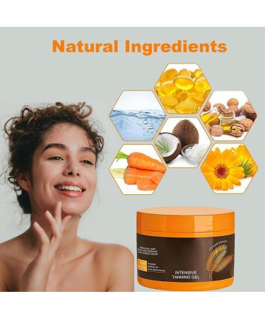 Buy Intensive Tanning Gel - Natural Tanning Accelerator Cream for Sunbeds & Outdoor Use - Buy Online on GoSupps.com