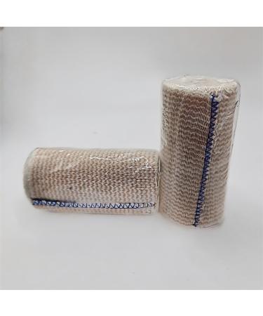 2 Rolls 4-Inch Wide Elastic Bandage Wrap with Self Closing Elastic Compression Bandage for Ankle Wrap Elbow Wrap Leg Wrap Knee Wrap Sport Bandage