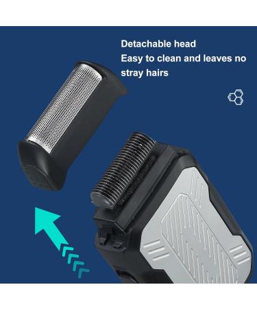 Buy 2-in-1 Electric Beard Trimmer for Men | USB Rechargeable Foil Razor for Home & Barber Use - Buy Online on GoSupps.com