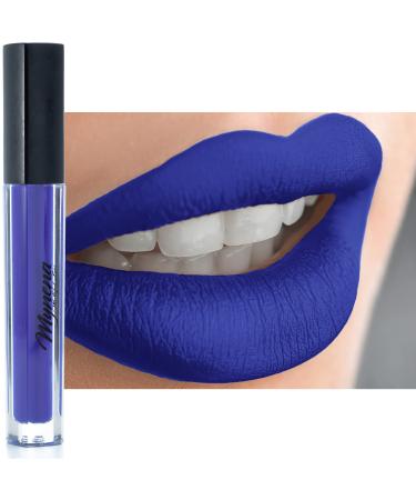 Mynena Blue Lipstick Matte Long Lasting Waterproof Lightweight Talc-Free Mica-Free Gluten-Free and Paraben-Free | Mavi