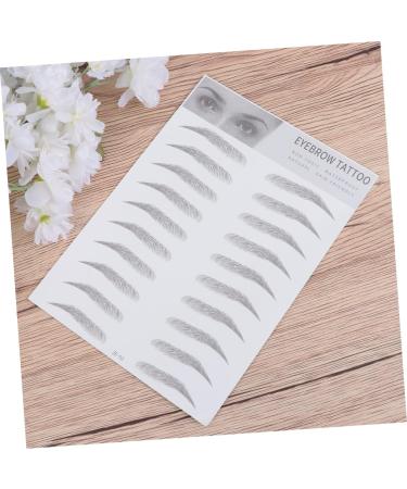  Ipetboom Ipetboom Eyebrow Stickers Eyebrow Transfers Kit for Artificial Brows Easy to Apply for Men and Women Black - Buy Online on GoSupps.com