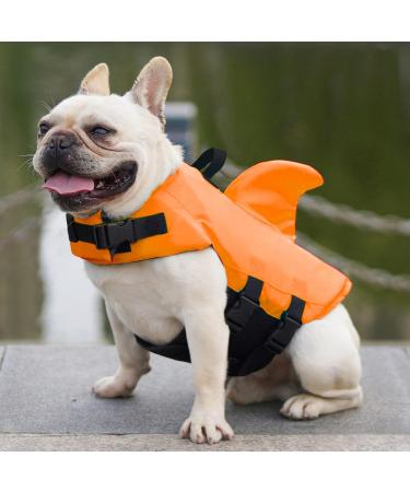 Fonlam Dog Life Jacket Vest for Small & Medium Dogs - XS Orange Swim Safety Vest for Pools - Buy Online on GoSupps.com
