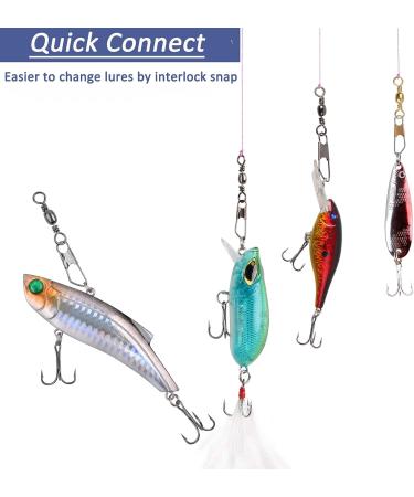 JSHANMEI Fishing Snap Swivels - High Strength Copper & Stainless Steel, Black Nickel Coated - 50pcs (#6-14#) - Buy Online on GoSupps.com