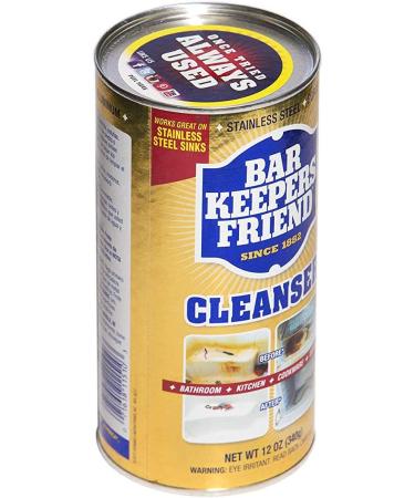 Bar Keepers Friend Powdered Cleanser 12oz - Multipurpose Cleaning Powder (1-Unit) - Buy Online on GoSupps.com