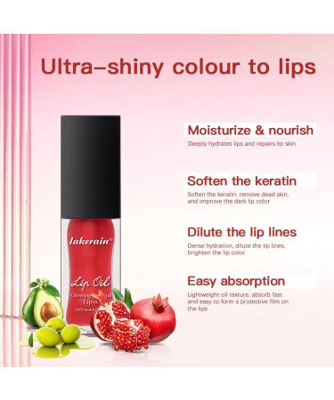 3 Colours Hydrating Tinted Lip Oil | Moisturizing Ultra-Shiny Jelly Gloss | Plumping Lipstick for Women - Buy Online on GoSupps.com